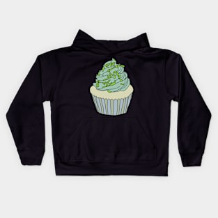 Blue Cupcake by Courtney Graben Kids Hoodie